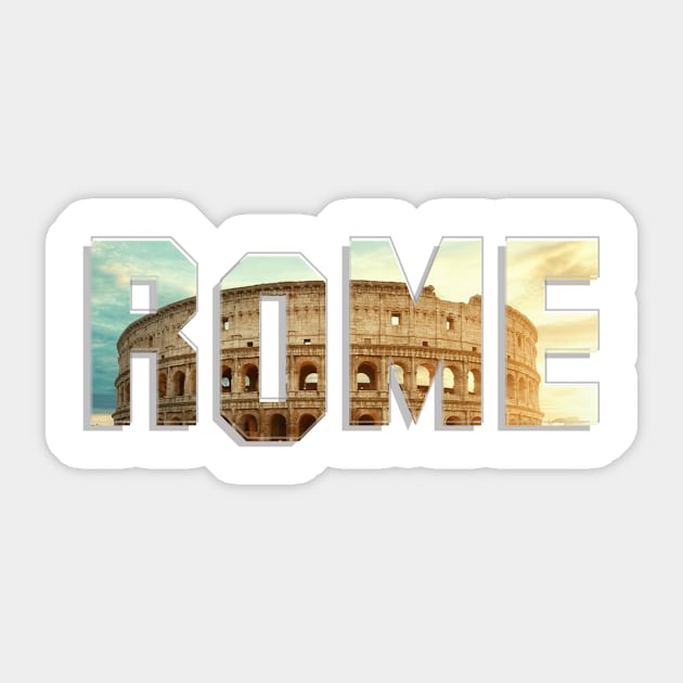 Rome Sticker by afternoontees